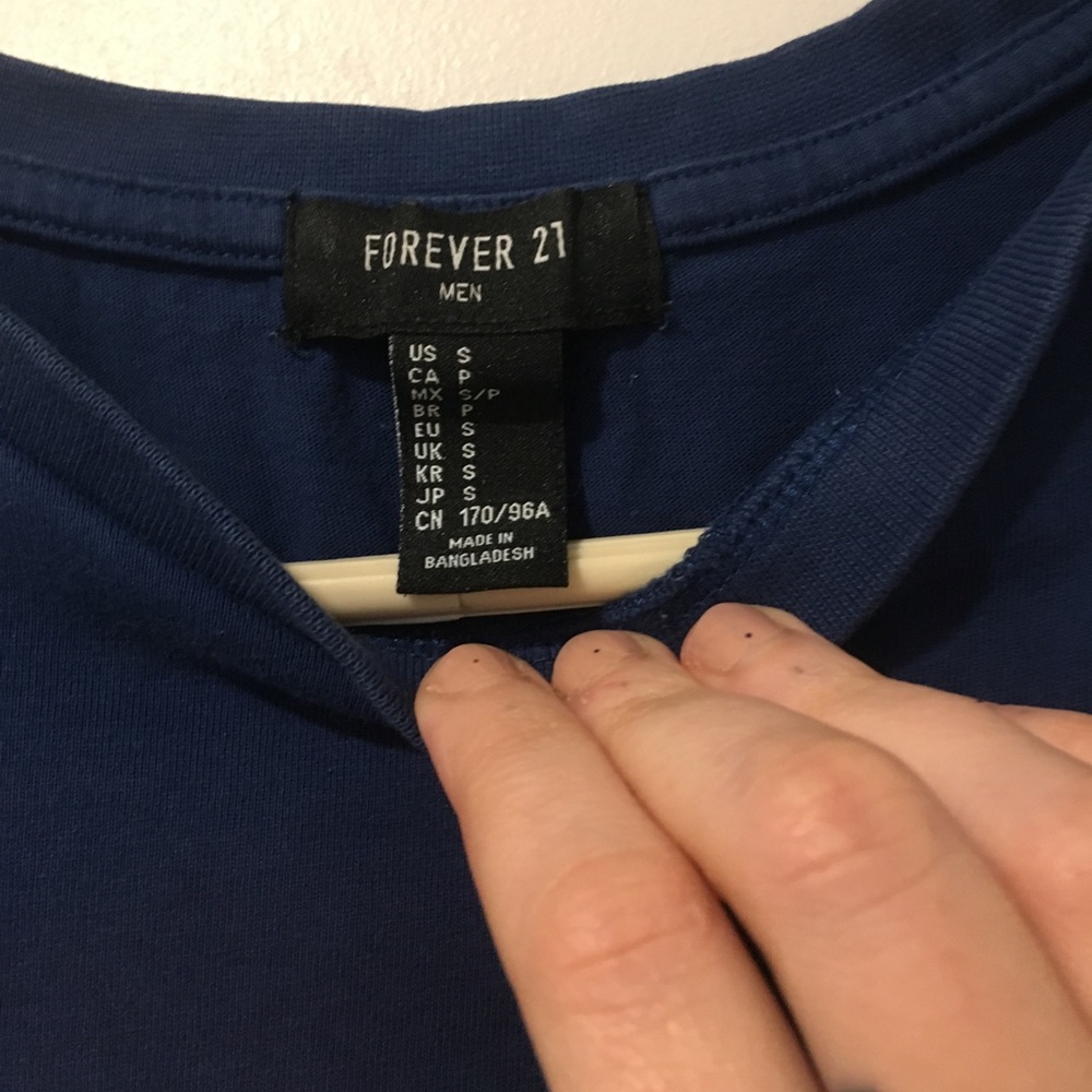 Forever 21 men stripe shirt